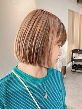 トト 船橋店(toto.) ☆ココアベージュ小顔オリーブグレークラゲヘアーショート[船橋]