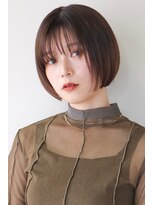 シスタ(SISTA)&nbsp;ミニボブ/ストレート大人ボブ/オレンジブラウン谷ひより/35