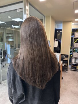 ダークグレージュ/ブリーチなしダブルカラー