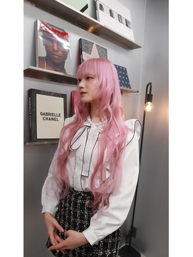 ペレ 梅田(PELE) イメチェン/ピンクベージュ/アンブレラカラー/前髪/梅田