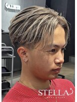 ステラ(STELLA)&nbsp;外国人風バレイヤージュ/メンズサロン/メンズ/眉毛カット/カラー