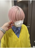 ［ペールピンク/ピンク/顔周りカット/ケアブリーチ］
