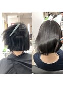 ボブ美髪縮毛矯正