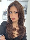 ブリーチハイライト髪質改善ダブルカラーレイヤーカット