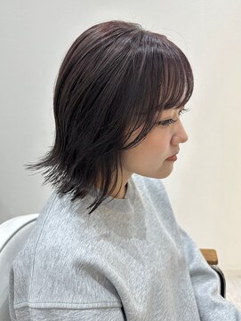 ジーナ 吉塚(Zina) ラベンダーブラウン×レイヤーボブ【福田れん】吉塚美容室 博多