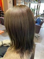 エイム ヘア デザイン 町田店(eim hair design)&nbsp;ミントカラー/オリーブベージュ/顔周りカット/抜け感/ミディアム