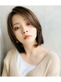 「The C 海老名店」小顔になる長め前髪の内巻きヘア