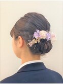 卒業式ヘアセット