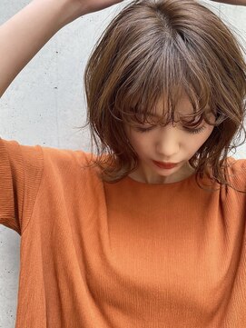 レオニード 表参道(LEONID) 前髪ニュアンスパーマ 外はねウェーブ