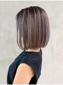 シャドールーツボブ_レッドブラウンハッシュカット_ba305791