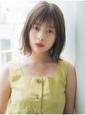 柔らかい質感のボブ