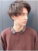 無造作×アップバング