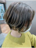 グラデーションショートボブ