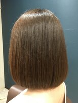 ヘアサロンアンドヘアメイクディー(hair salon hair make D)&nbsp;仙台D　ワンレングスミディアムボブうるツヤ秋冬style