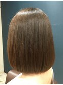仙台D ワンレングスミディアムボブうるツヤ秋冬style