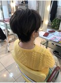 ハイライトショートボブ
