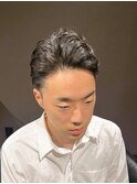 ビジネスフォーマル ツーブロックショート オールバック