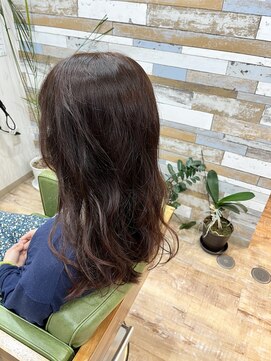 ハウオリ ヘアーワークス(Hauoli hair works) ヴァリジョアカラー×レッドブラウン