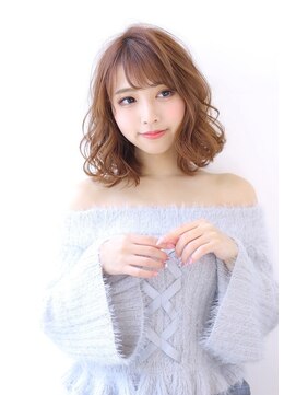 オーロ 西宮店(ORO) ゆるふわパーマ ナチュラルブラウン