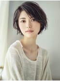 ☆オリーブグレーココアベージュ小顔クラゲヘアー/黒髪/髪質改善