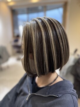 グランドール(Grandoll) アンブレラグレージュ×グラデーションボブ