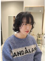 シアン 矢場町店(CYAN.)&nbsp;韓国風大きめカールボブパーマ