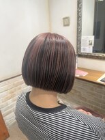 ネオリーブカップ 町田店(Neolive capu)&nbsp;ミニボブ☆アンブレラカラ-☆くすみカラー/ブリ-チデザインカラ-