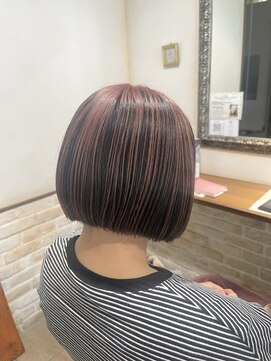 ネオリーブカップ 町田店(Neolive capu) ミニボブ☆アンブレラカラ-☆くすみカラー/ブリ-チデザインカラ-