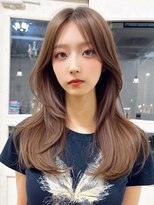 アンメリーアン(Ann merry ann)&nbsp;【透明感♪韓国風エギョモリ】大人可愛い小顔バレイヤージュ