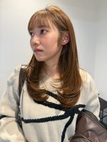 サロンドジョー(salon de joe) オータムカラーレイヤーカット韓国顔まわりフェイスレイヤー横浜