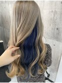 アッシュベージュ×ブルーカラーr8.6f