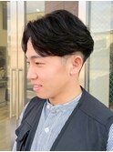 秋田メンズパーマ曲がる縮毛矯正ニュアンスパーマセンターパート