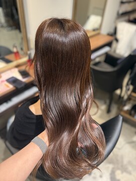 エニー 栄(Any) 韓国レイヤー×ベージュ