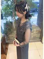 ファーレンピュアスウィート(fahren-pure-suite)&nbsp;party style ハーフアップ　編み込み