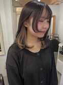 インナーカラー/後れ毛/顔周りカット/南船場/レイヤー