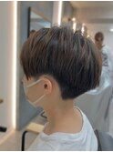 丸みを残したナチュラルマッシュショート