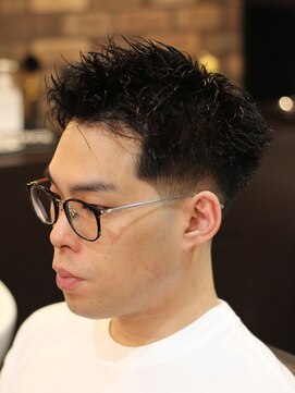 バーバーショップ ネオ セカンド(BARBERSHOP NEO2nd) ローフェードスパイキー[メンズカット/バーバー/宇都宮理容室]