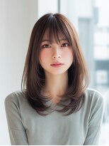 ダル 渋谷/表参道(DAL.)&nbsp;ミディアムレイヤー/ハッシュカット/ブラウン/シャギーカット