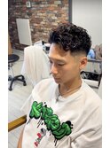 極道パーマ×フェード