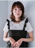 柔らかウェーブパーマ×ミディアムレイヤー【岡山】