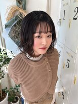 メルク ユニ(merc.uni)&nbsp;小顔ボブパーマで流行りの質感に！12/25