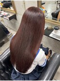 黒髪クラゲヘアーオリーブグレー小顔ココアベージュ