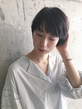 ル リヤン(Le lien) 「Le lien」大人ショート ミニボブ グレージュ シースルーバング