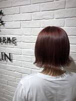 ヘア スパ ビューティー エールフォルム(HAIR SPA BEAUTY YELLFORME)&nbsp;ピンクベージュ×切りっぱなし外ハネstyle