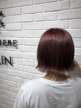 ヘア スパ ビューティー エールフォルム(HAIR SPA BEAUTY YELLFORME) ピンクベージュ×切りっぱなし外ハネstyle