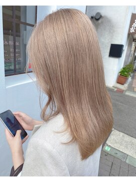 ビジュー(bijou) ブリーチ2回　ミルクティーベージュ