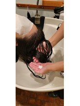 トリートメントを３種類つけて髪の中に栄養を充填