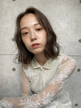 シーループユナイテッドアトリエ(C-LOOP UNITED ATELIER) ふんわりボブ×シアーベージュ