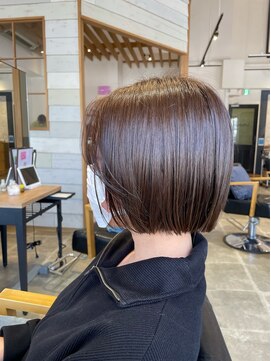ラボヌールヘアーレーヴ 池袋店(La Bonheur hair reve) 【 reve 池田 】大人可愛い切りっぱなしボブ【池袋美容室】