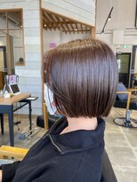 ラボヌールヘアーレーヴ 池袋店(La Bonheur hair reve) 【 reve 池田 】大人可愛い切りっぱなしボブ【池袋美容室】
